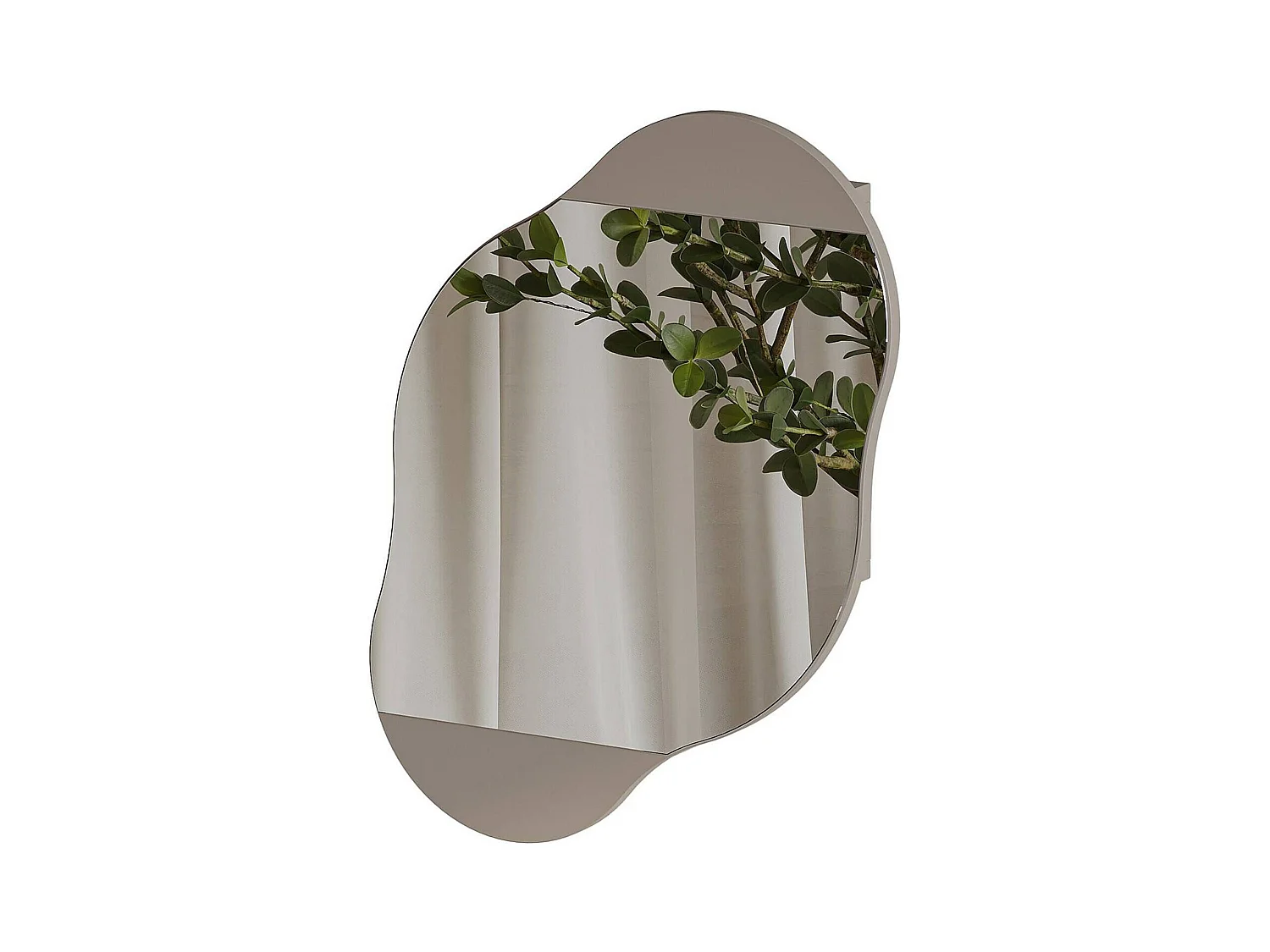 Dmontevag Spiegel, Spiegel, Wandinrichtingsartikel, Decoratie met spiegel, 60x13 h75 cm, Beige
