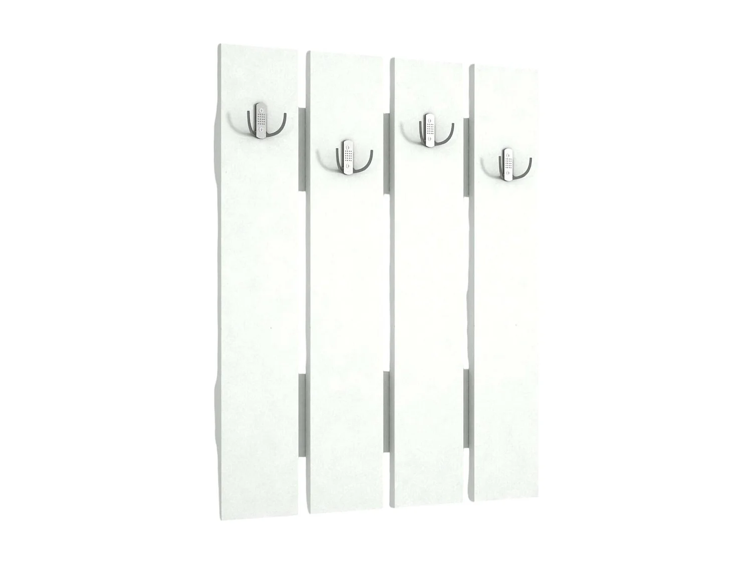 Dmonteris entreemeubilair, Kleerhanger entree, Foyer samenstelling, Multifunctionele opbergconsole, 65x4 h80 cm, Wit