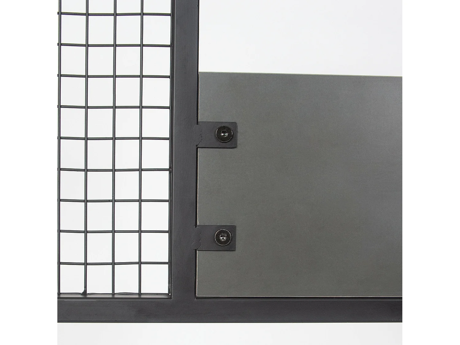 Dmastropasqu entreemeubilair, Kleerhangeringang, Atrium-samenstelling, Multifunctionele opbergconsole, 78x30 h182 cm, Antraciet en Zwart