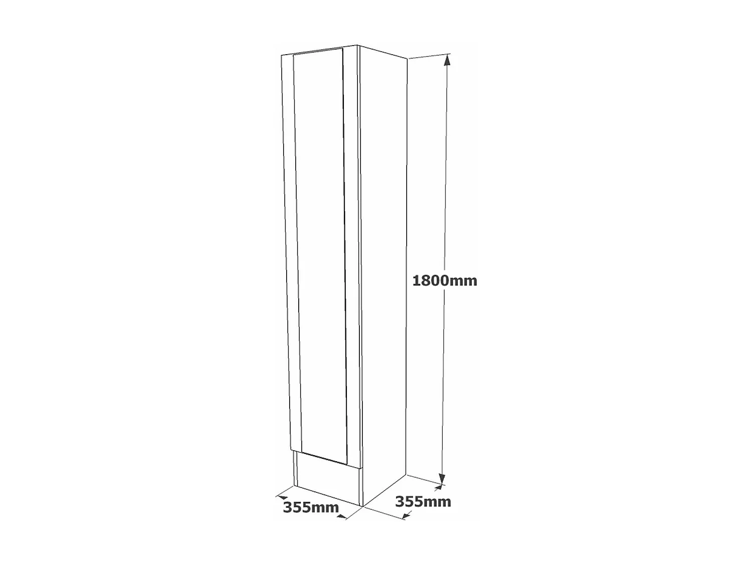 Meuble d'entrée Dmarinell, Crochet d'entrée, Composition pour l'atrium, Console de rangement multifonction, 36x36 h180 cm, Chêne