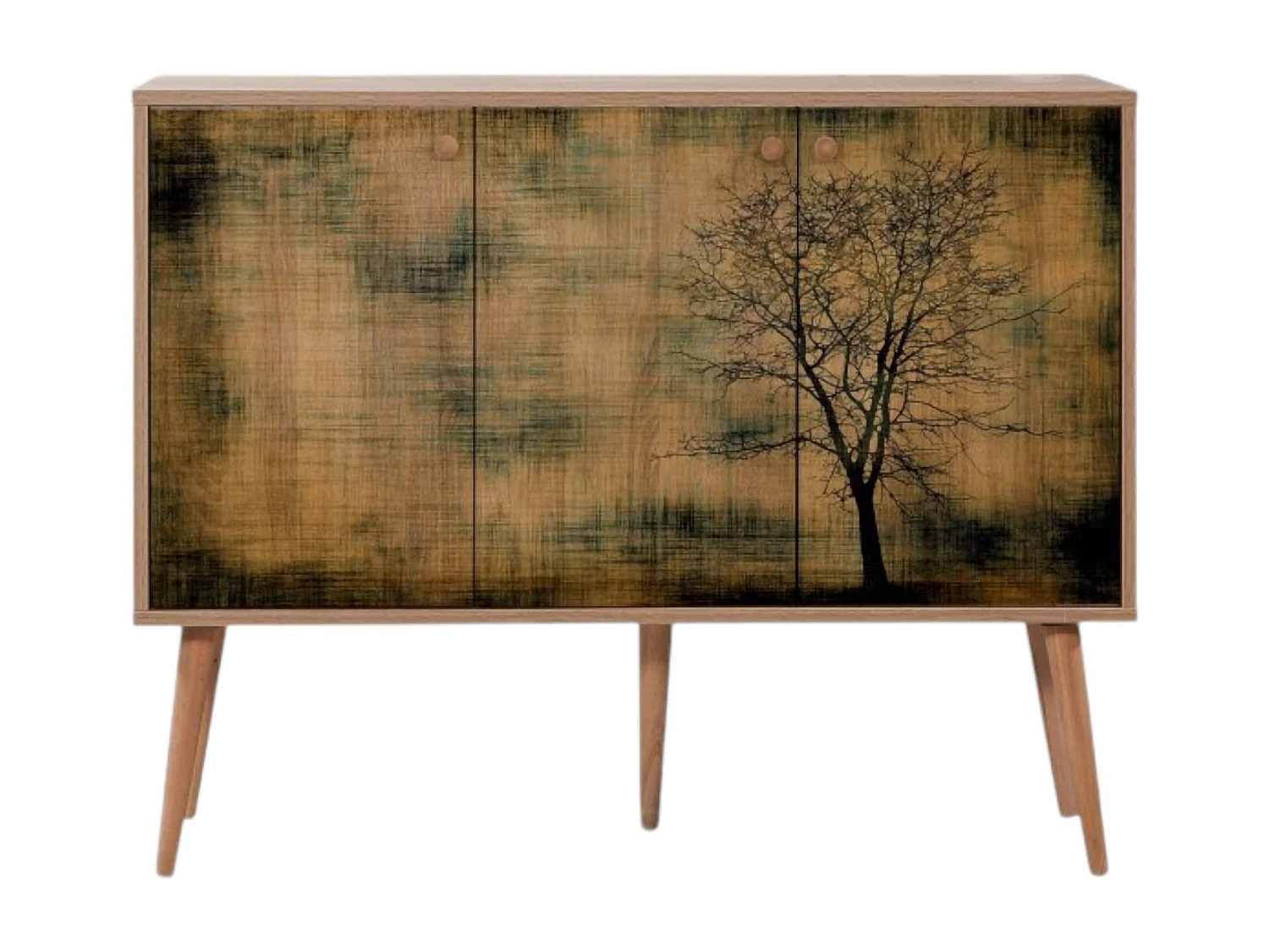 Aparador Dmarchizz, Buffet de sala, Aparador de sala, Despensa de cozinha, 120x36 h90 cm, Carvalho