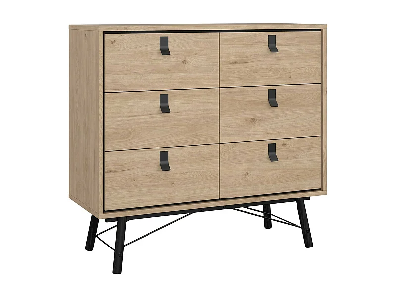 Aparador Drossitt, Buffet de sala, Aparador de sala, Despensa de cozinha, 102x40 h95 cm, Carvalho
