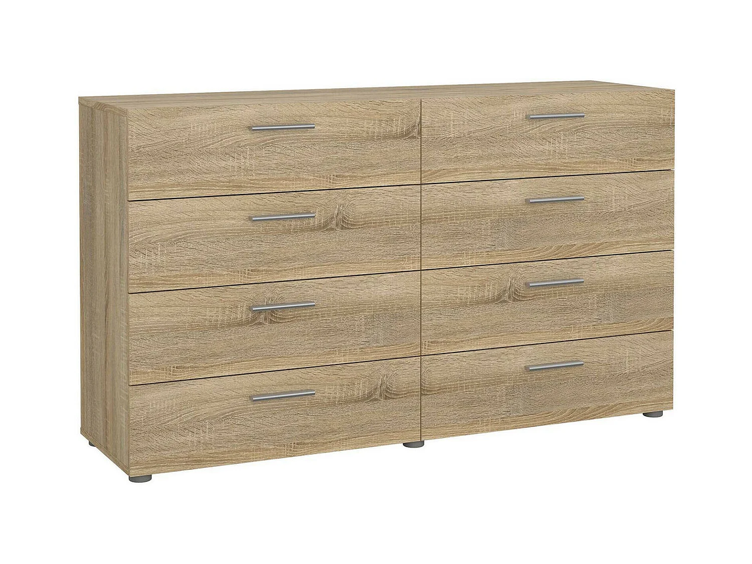 Buffet Dsattol, Buffet du salon, Commode de salon, Garde-manger de cuisine, 140x40 h82 cm, Chêne