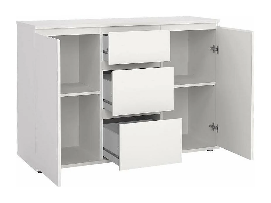 Dsaltutt dressoir, Woonkamerbuffet, Woonkamerdressoir, Keukenkast, 119x40 h84 cm, Wit