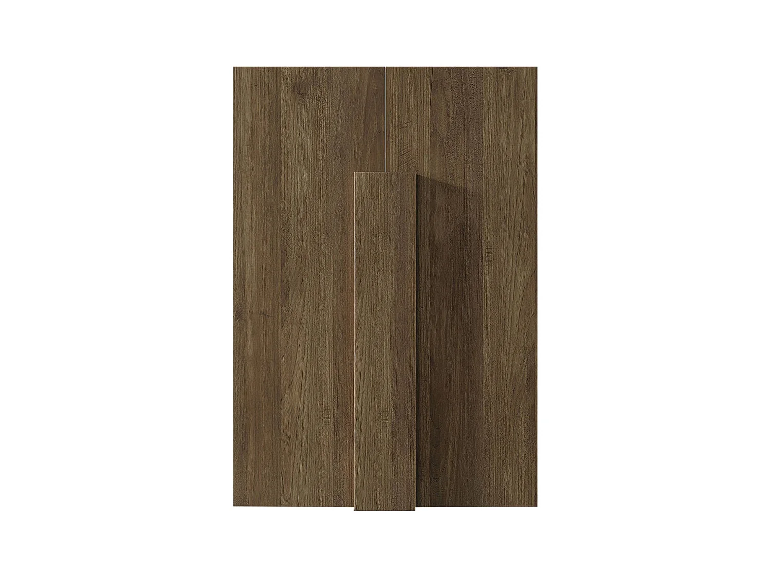 Dlillar multifunctionele kledingkast 2 deuren, Multifunctionele kast, Schoenenkast, Schoenenkast, Made in Italy, 78x35 h116 cm, Walnoot
