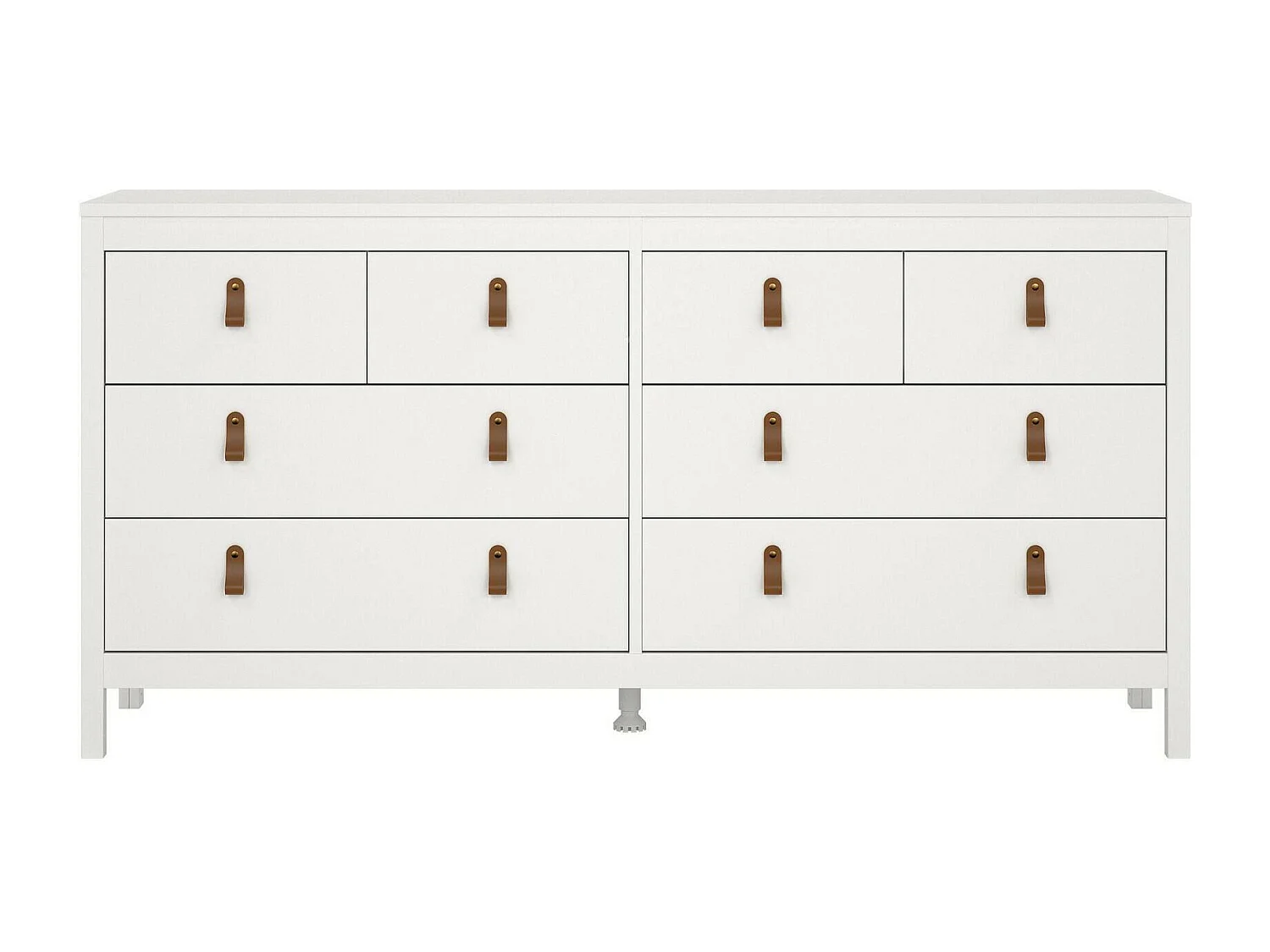 Dsanton dressoir, Woonkamerbuffet, Woonkamerdressoir, Keukenkast, 160x38 h80 cm, Wit
