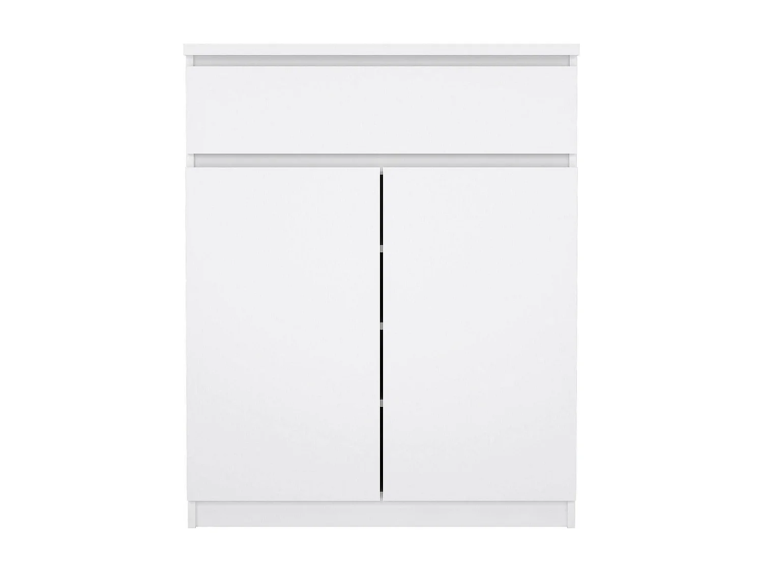 Aparador Dsanturr, Buffet de sala, Aparador de sala, Despensa de cozinha, 80x40 h100 cm, Branco