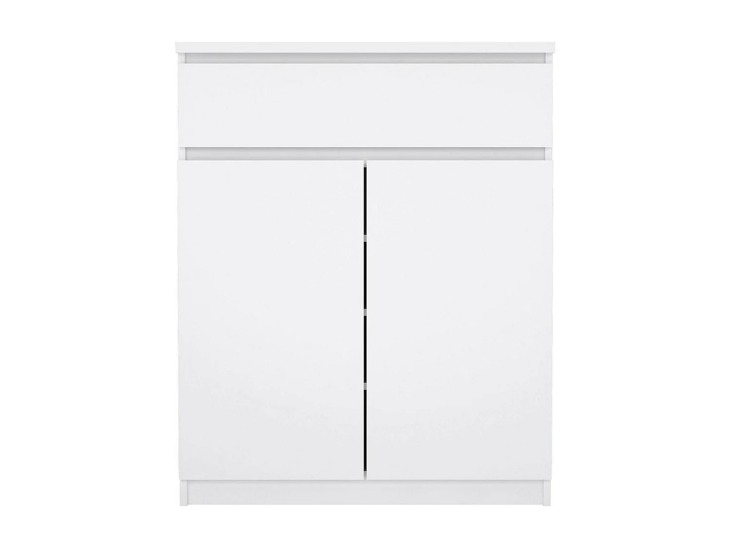 Credenza Genziana, 3 Ripiani, 40x80.4x100.4h cm Bianco Lucido, Madia