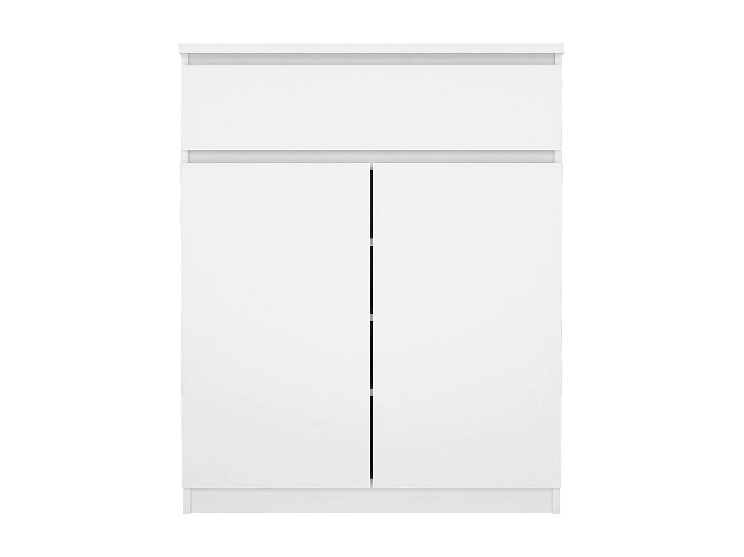 Kommode Dsanturr, Wohnzimmerbuffet, Wohnzimmer-Sideboard, Moderne Küchen-Speisekammer, 80x40 h100 cm, WeiÃŸ