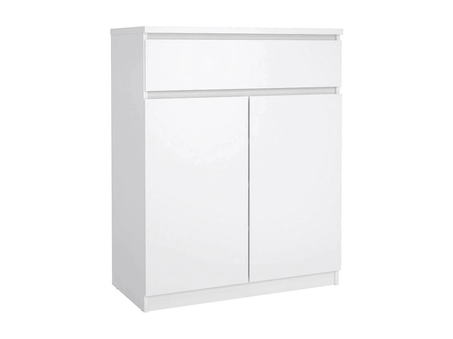 Kommode Dsanturr, Wohnzimmerbuffet, Wohnzimmer-Sideboard, Moderne Küchen-Speisekammer, 80x40 h100 cm, WeiÃŸ