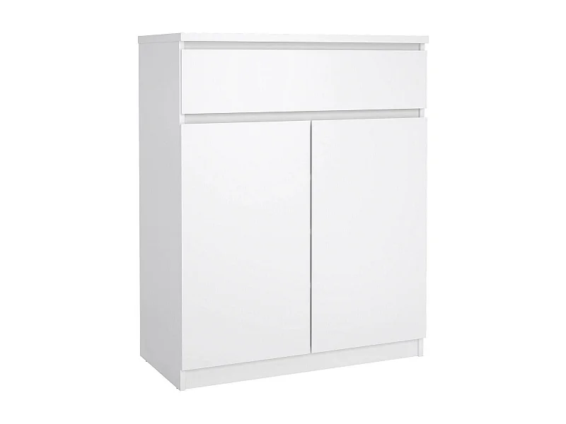 Aparador Dsanturr, Buffet de sala, Aparador de sala, Despensa de cozinha, 80x40 h100 cm, Branco