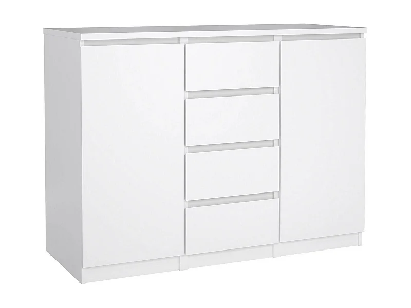 Aparador Dsalmas, Buffet de sala, Aparador de sala, Despensa de cozinha, 121x50 h91 cm, Branco