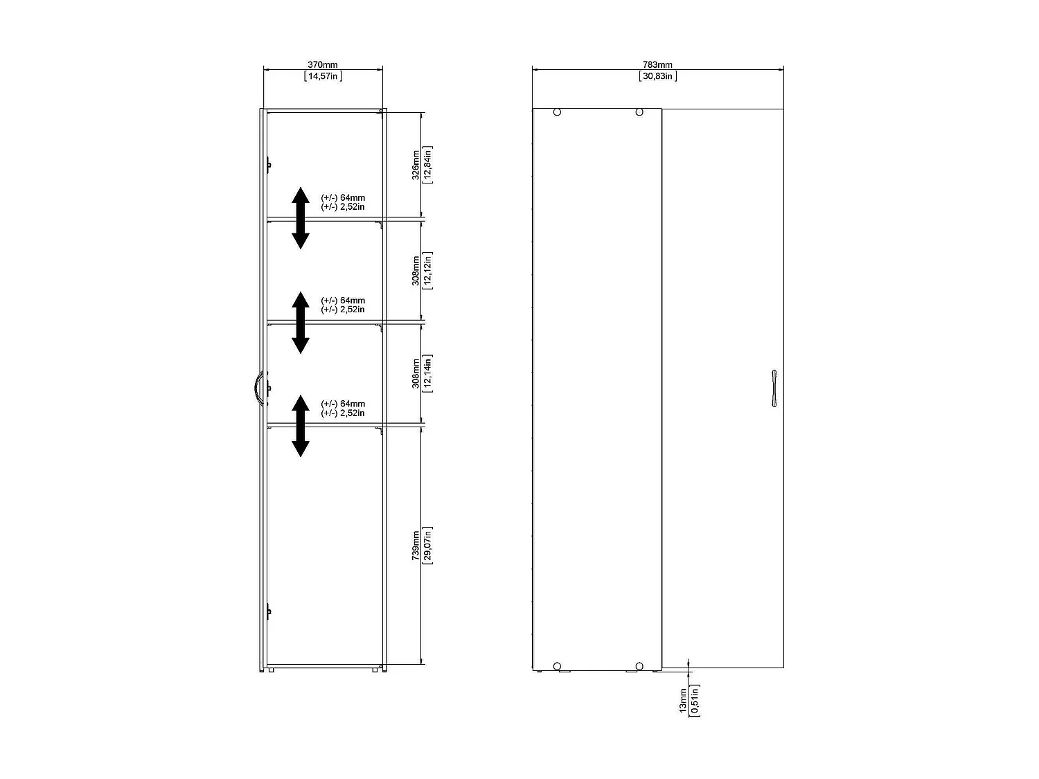 Armoire polyvalente 1 porte Dvendram, Meubles multifonctionnels, Casier à chaussures, Support à chaussures pour armoire, 39x41 h175 cm, Blanc