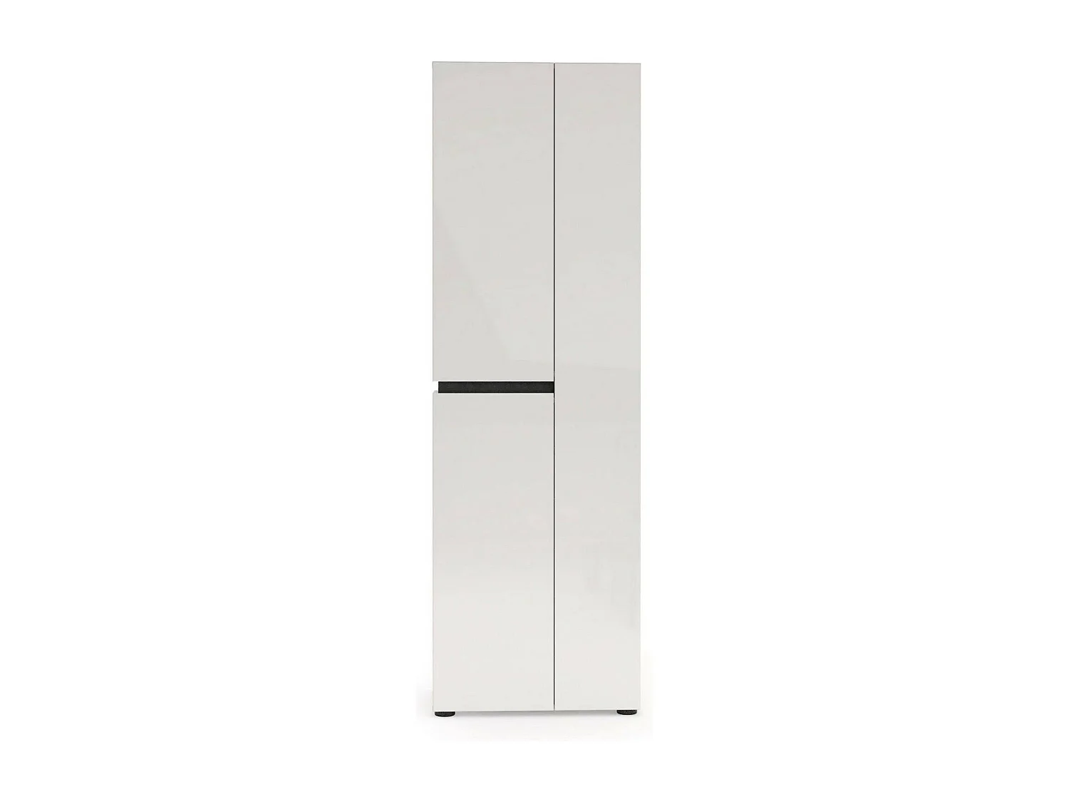 Armadio Multiuso Grande Linfa, 5 Ripiani Made in Italy, 44.6x190h cm Bianco Lucido