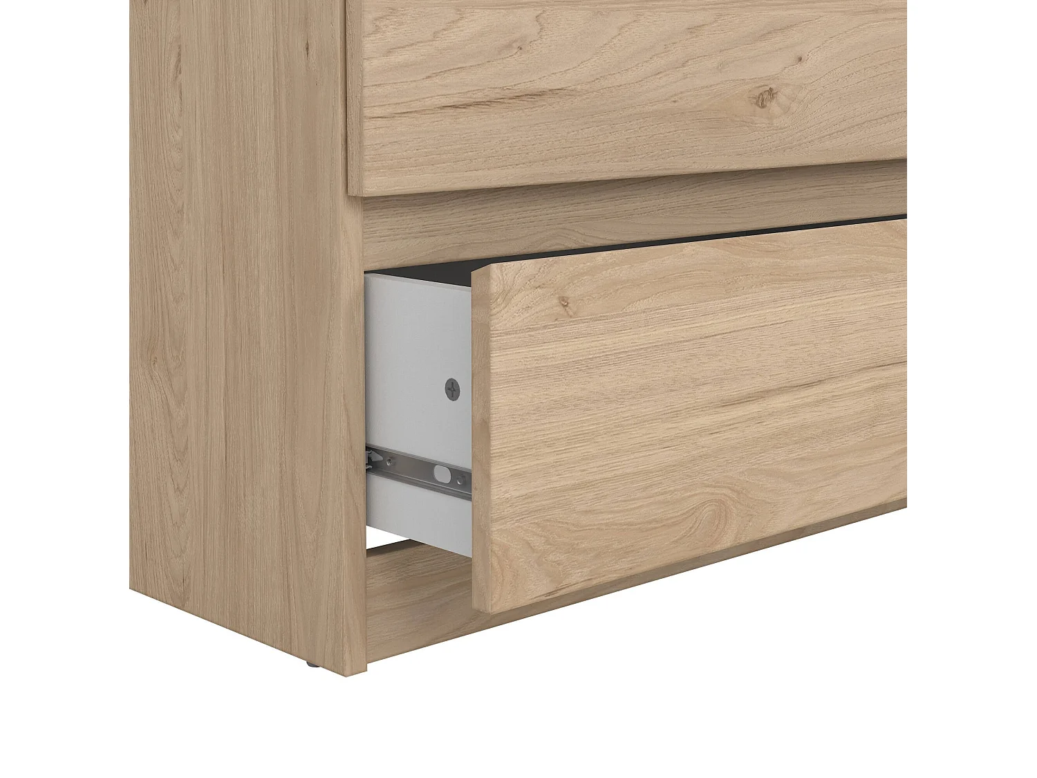 Dsaurin dressoir, Woonkamerbuffet, Woonkamerdressoir, Keukenkast, 154x50 h68 cm, Eiken