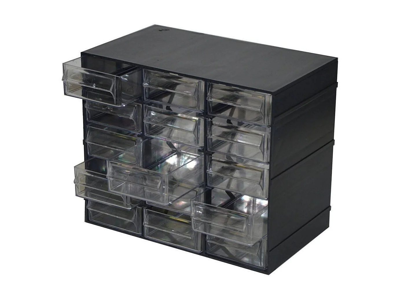 Dbaglier 2 Türen Mehrzweckschrank, Kleinteileschrank, Schrank für Werkzeugbehälter, 100 % Made in Italy, Anthrazit, 23x14h19 cm