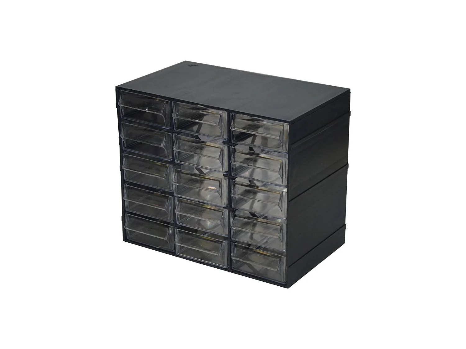 Armario multiusos 2 puertas Dbaglier, Armario para piezas pequeñas, Armario para contenedores de herramientas, 100% Made in Italy, Antracita, 23x14h19 cm