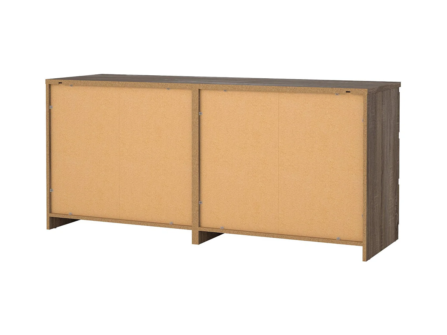 Buffet Dsaurin, Buffet du salon, Commode de salon, Garde-manger de cuisine, 154x50 h68 cm, Chêne clair