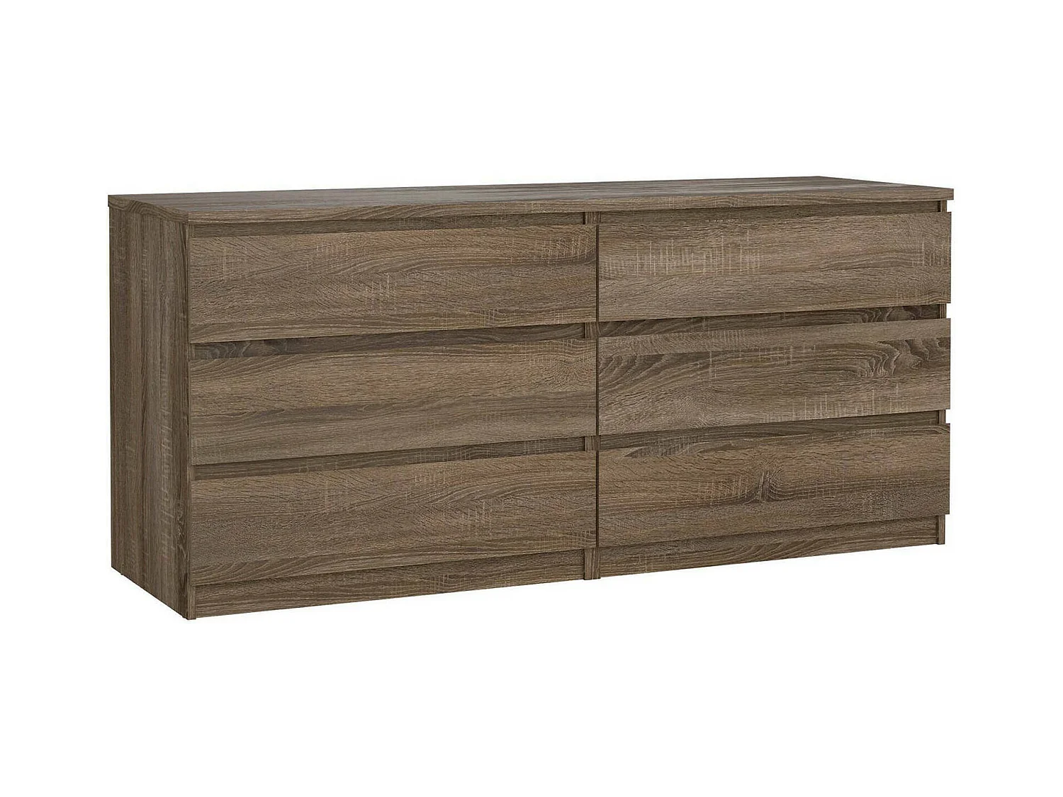 Buffet Dsaurin, Buffet du salon, Commode de salon, Garde-manger de cuisine, 154x50 h68 cm, Chêne clair