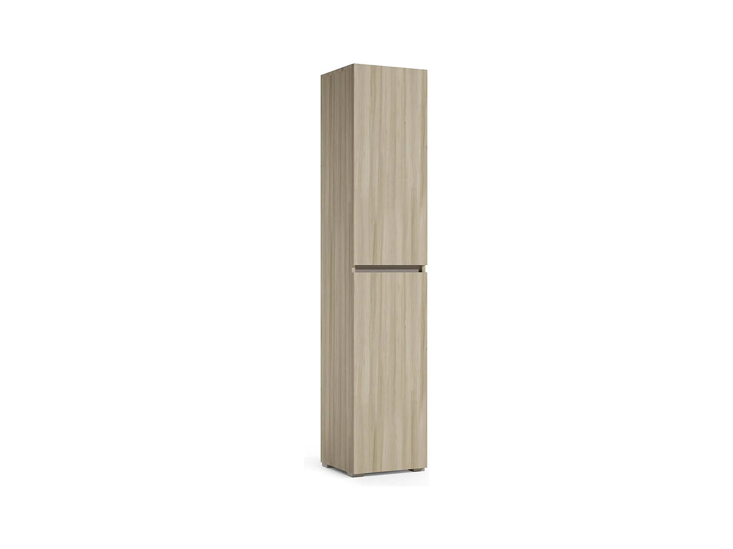 Armário multiusos Dbalestro com 2 portas, Sapateira com prateleiras ajustáveis, Sapateira com 2 portas, 100% Fabricado em Itália, 45x37h195 cm, Olmo