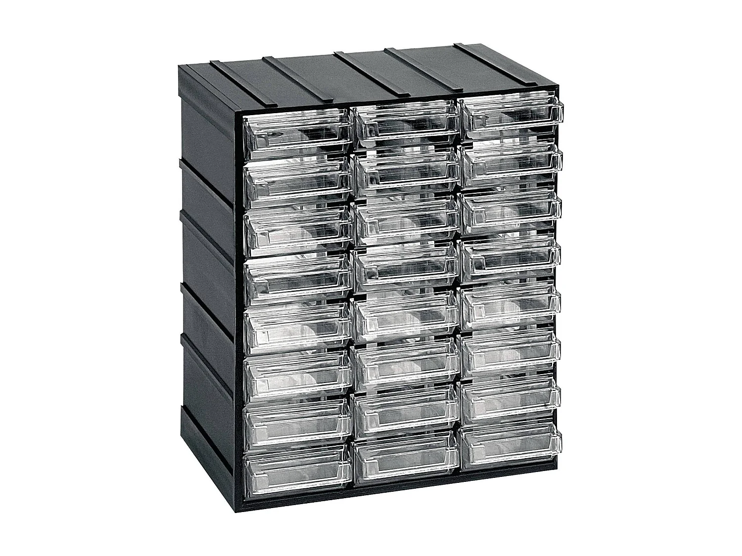 Dbertolin 2 Türen Mehrzweckschrank, Kleinteileschrank, Schrank für Werkzeugbehälter, 100 % Made in Italy, 19x15h23 cm, Anthrazit, 24 Schubladen