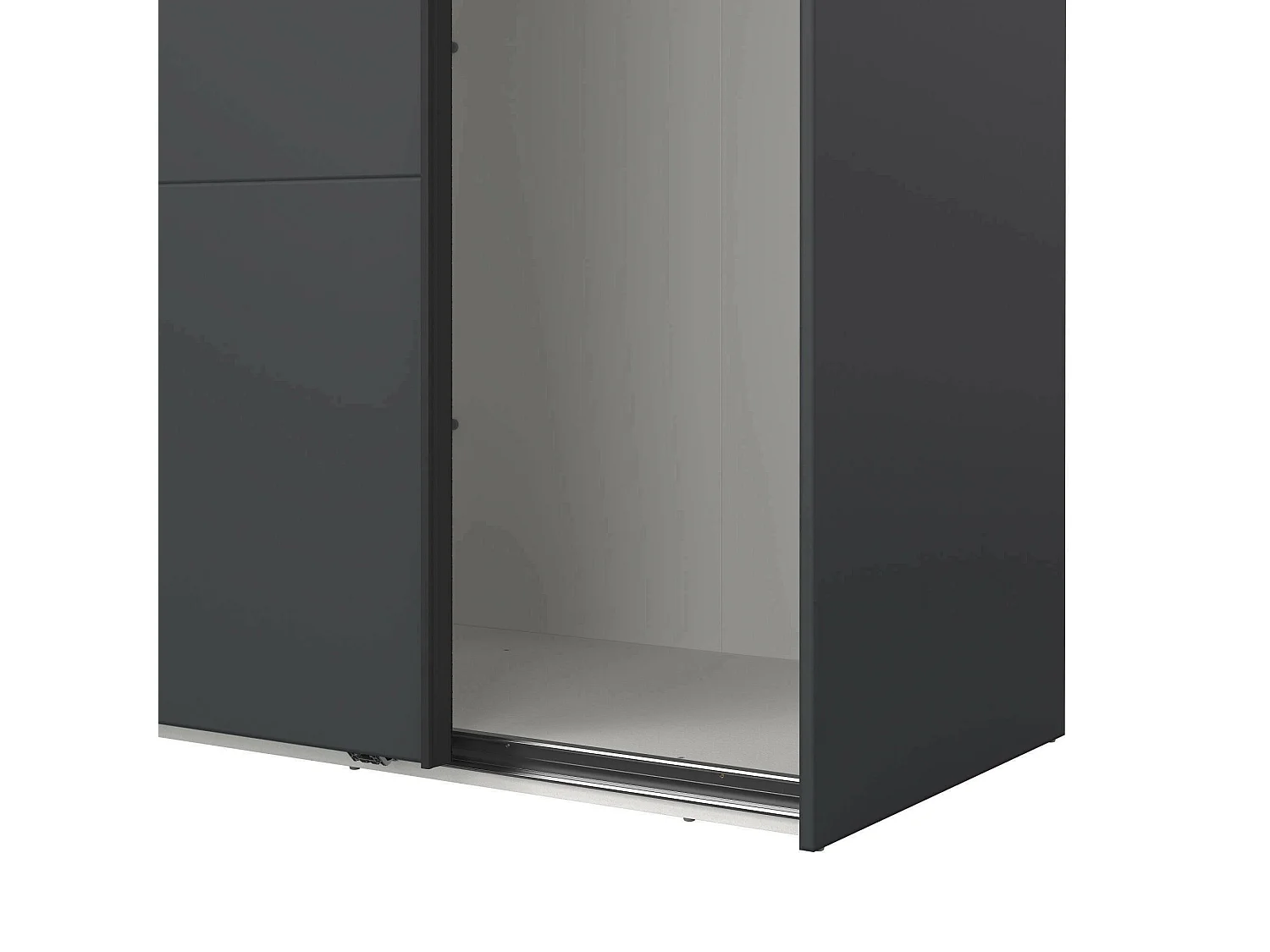 Dmora - Armadio multiuso 2 ante Gomer, 179x65 h220 cm, Grigio