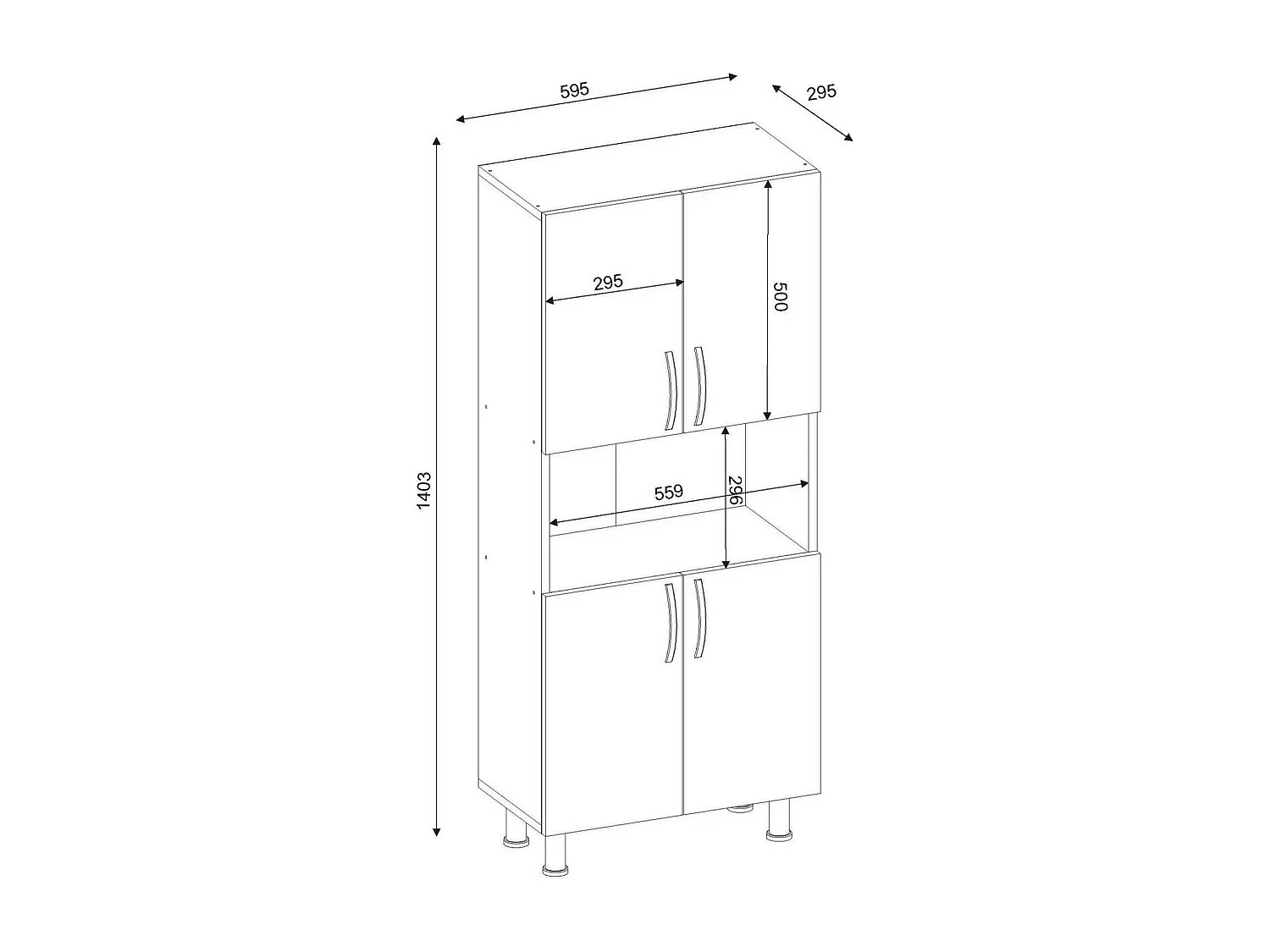 Grande armoire polyvalente Dgrazian, Meubles multifonctionnels, Casier à chaussures, Support à chaussures pour armoire, 60x30h140 cm, Blanc