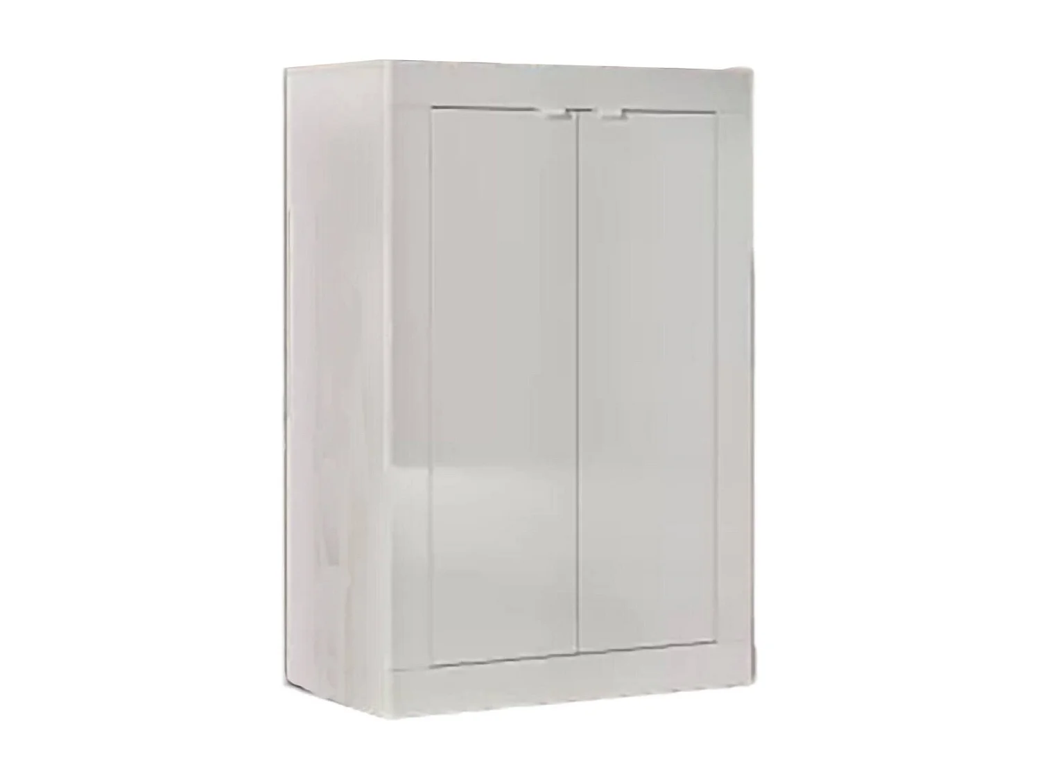 Armário multiusos Drandl 2 portas, Armário multifuncional, Sapateira, Roupeiro, Fabricado em Itália, 78x35 h113 cm, Branco