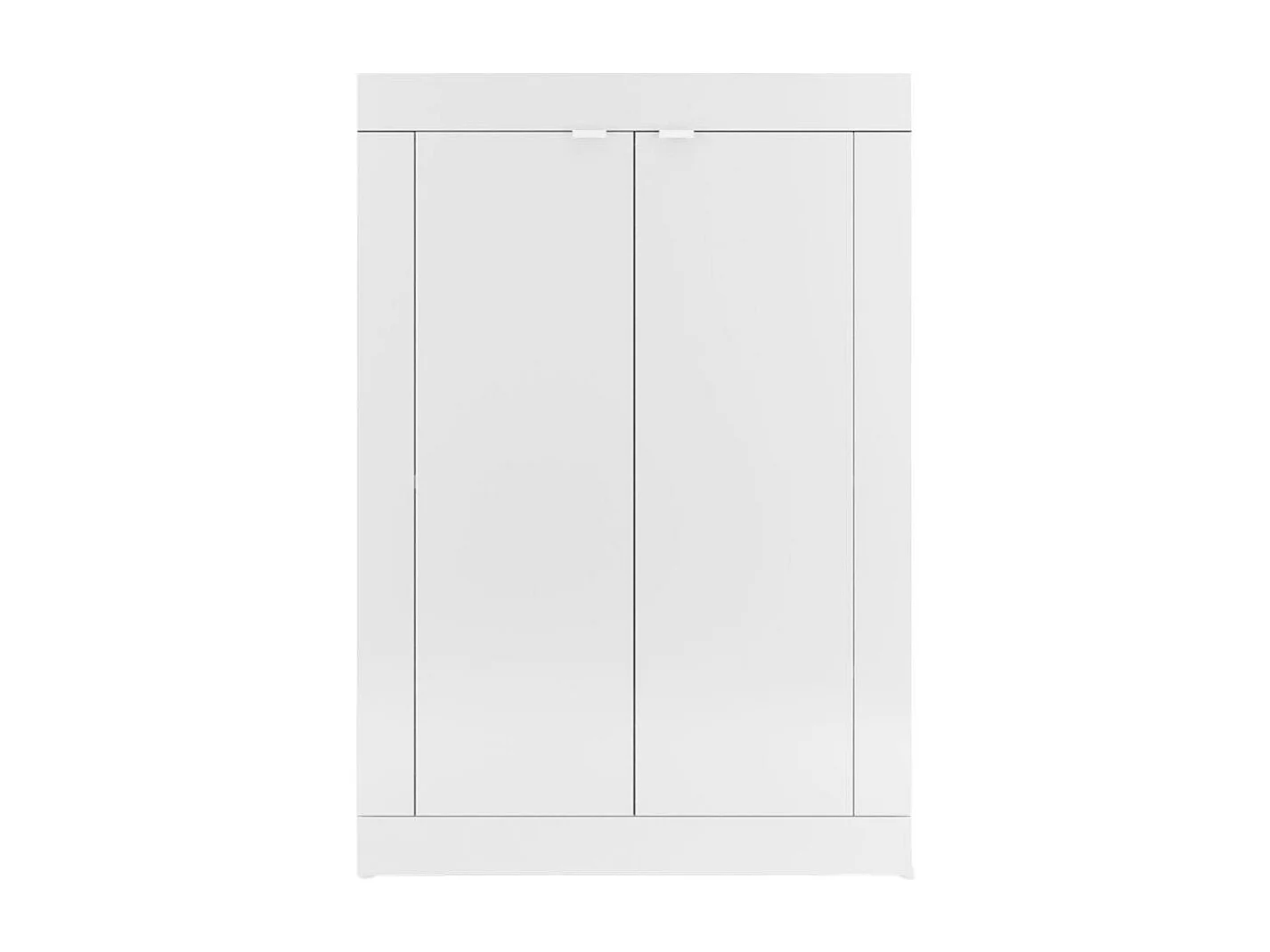 Drandl multifunctionele kledingkast 2 deuren, Multifunctionele kast, Schoenenkast, Schoenenkast, Made in Italy, 78x35 h113 cm, Wit