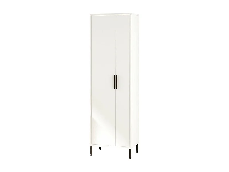 Armoire polyvalente 1 porte Dhatzidiako, Meubles multifonctionnels, Casier à chaussures, Support à chaussures pour armoire, 50x36 h165 cm, Blanc