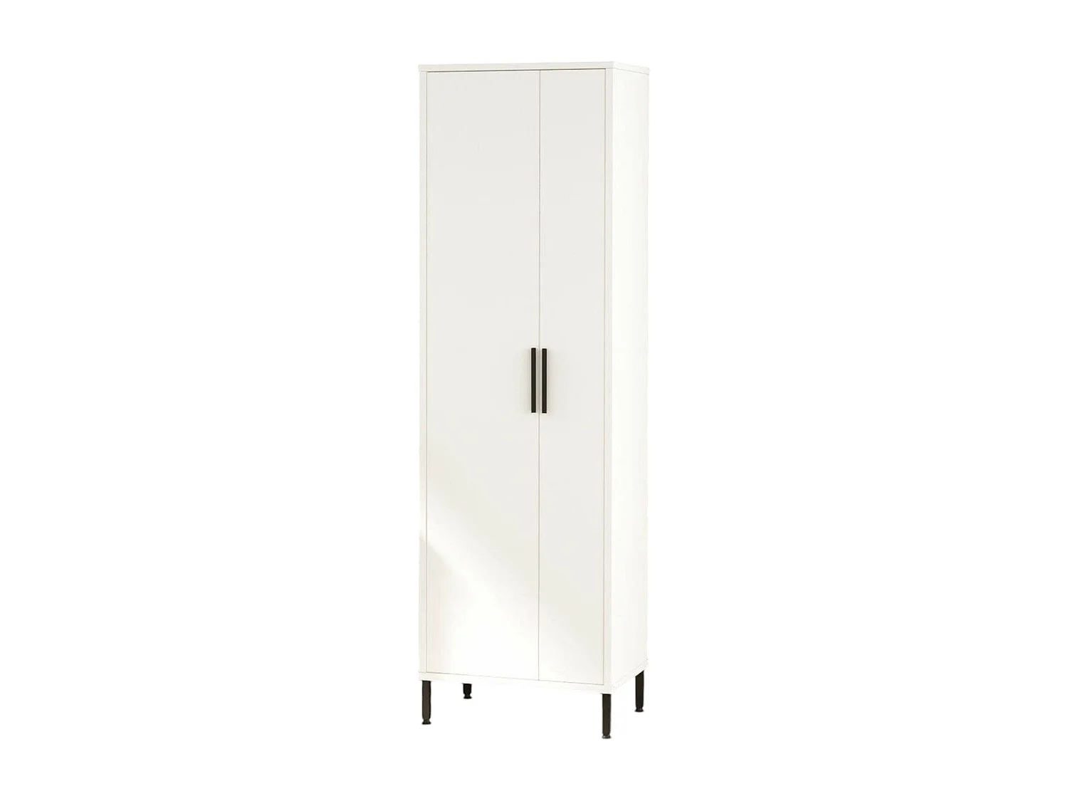 Armoire polyvalente 1 porte Dhatzidiako, Meubles multifonctionnels, Casier à chaussures, Support à chaussures pour armoire, 50x36 h165 cm, Blanc