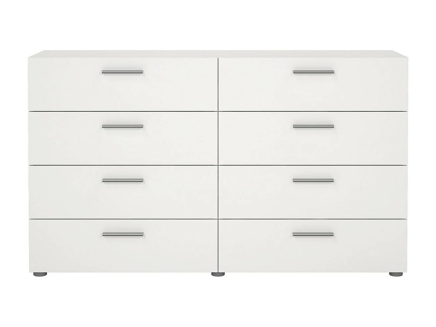 Buffet Dsattol, Buffet du salon, Commode de salon, Garde-manger de cuisine, 140x40 h82 cm, Blanc