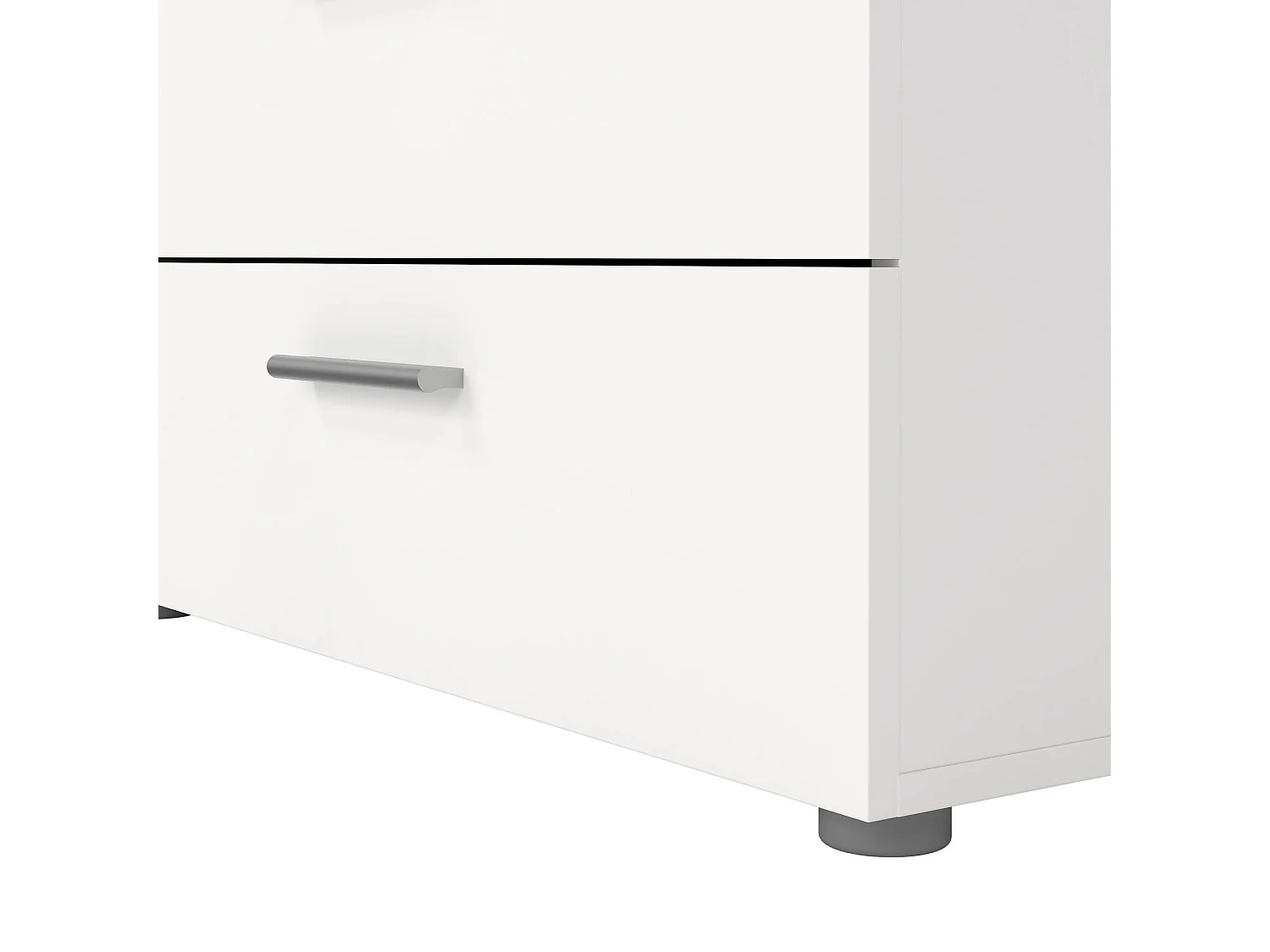 Dmora - Credenza Phethai, 140x40 h82 cm, Bianco