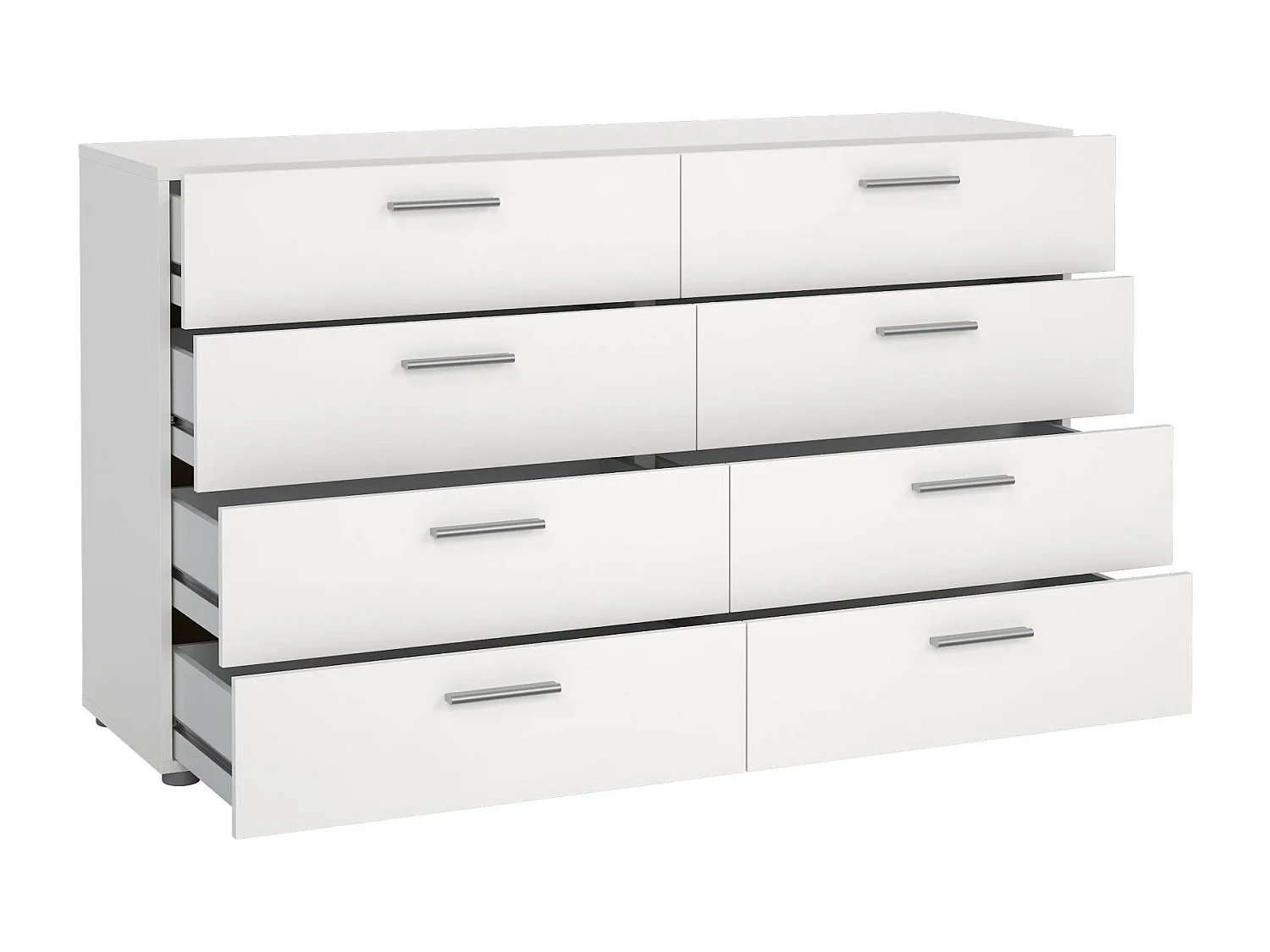 Dsattol dressoir, Woonkamerbuffet, Woonkamerdressoir, Keukenkast, 140x40 h82 cm, Wit