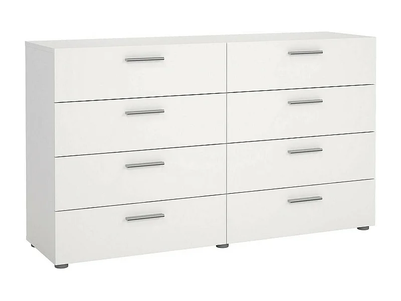 Dmora - Credenza Phethai, 140x40 h82 cm, Bianco