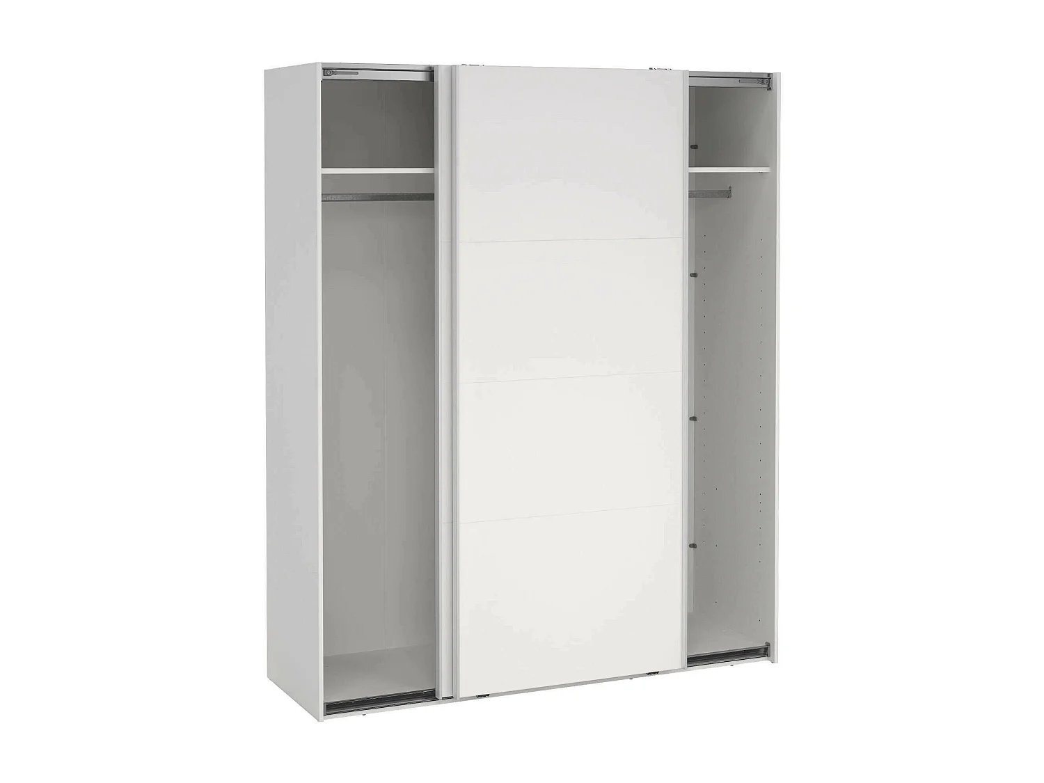 Dmora - Armadio multiuso 2 ante Gomer, 179x65 h220 cm, Bianco