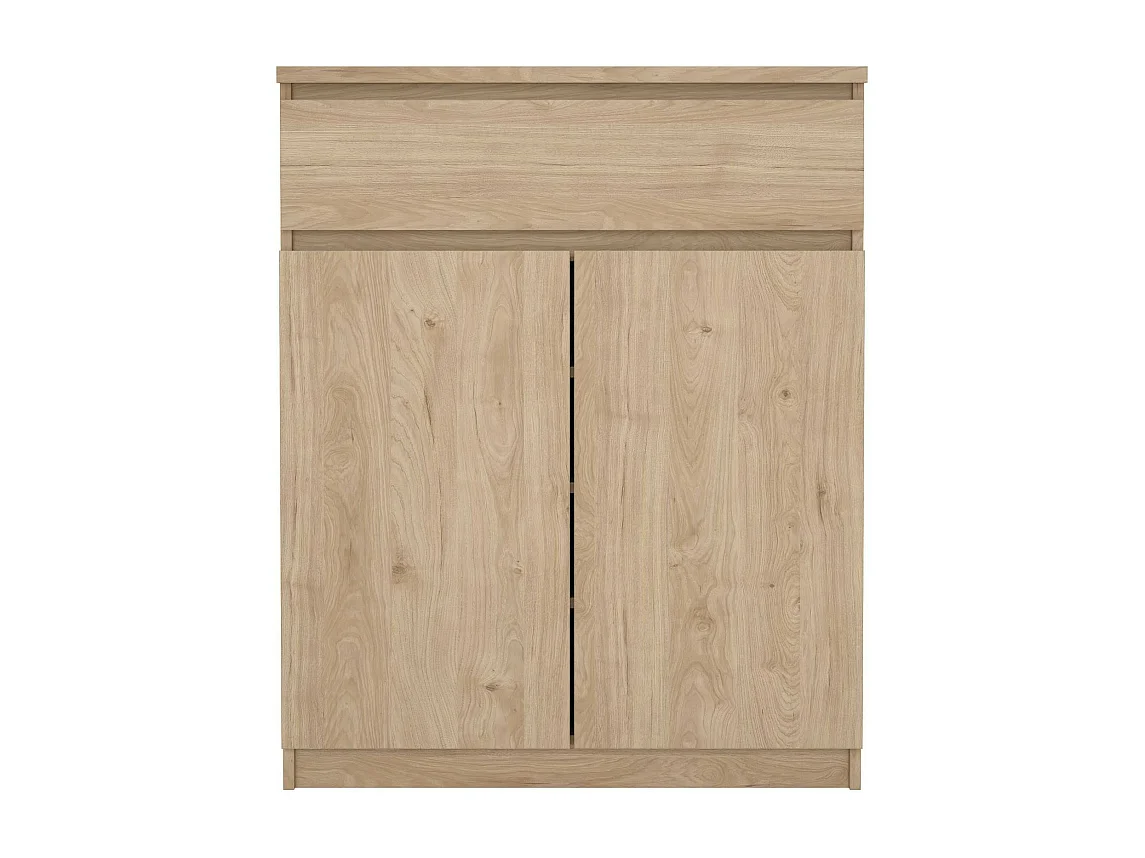 Buffet Dsanturr, Buffet du salon, Commode de salon, Garde-manger de cuisine, 80x40 h100 cm, Chêne clair