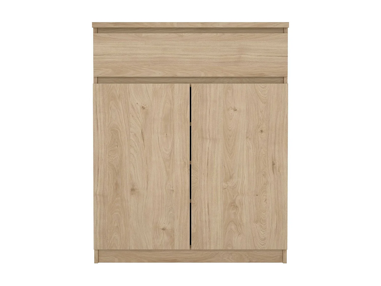 Buffet Dsanturr, Buffet du salon, Commode de salon, Garde-manger de cuisine, 80x40 h100 cm, Chêne clair