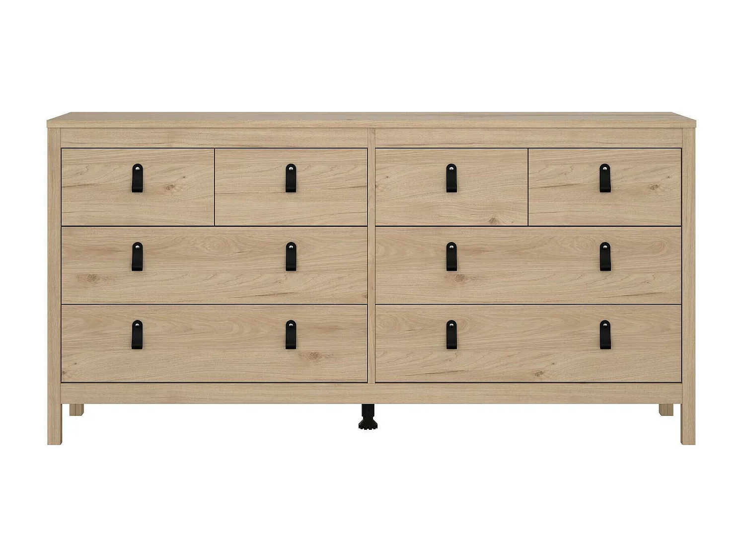 Buffet Dsanton, Buffet du salon, Commode de salon, Garde-manger de cuisine, 160x38 h80 cm, Chêne clair