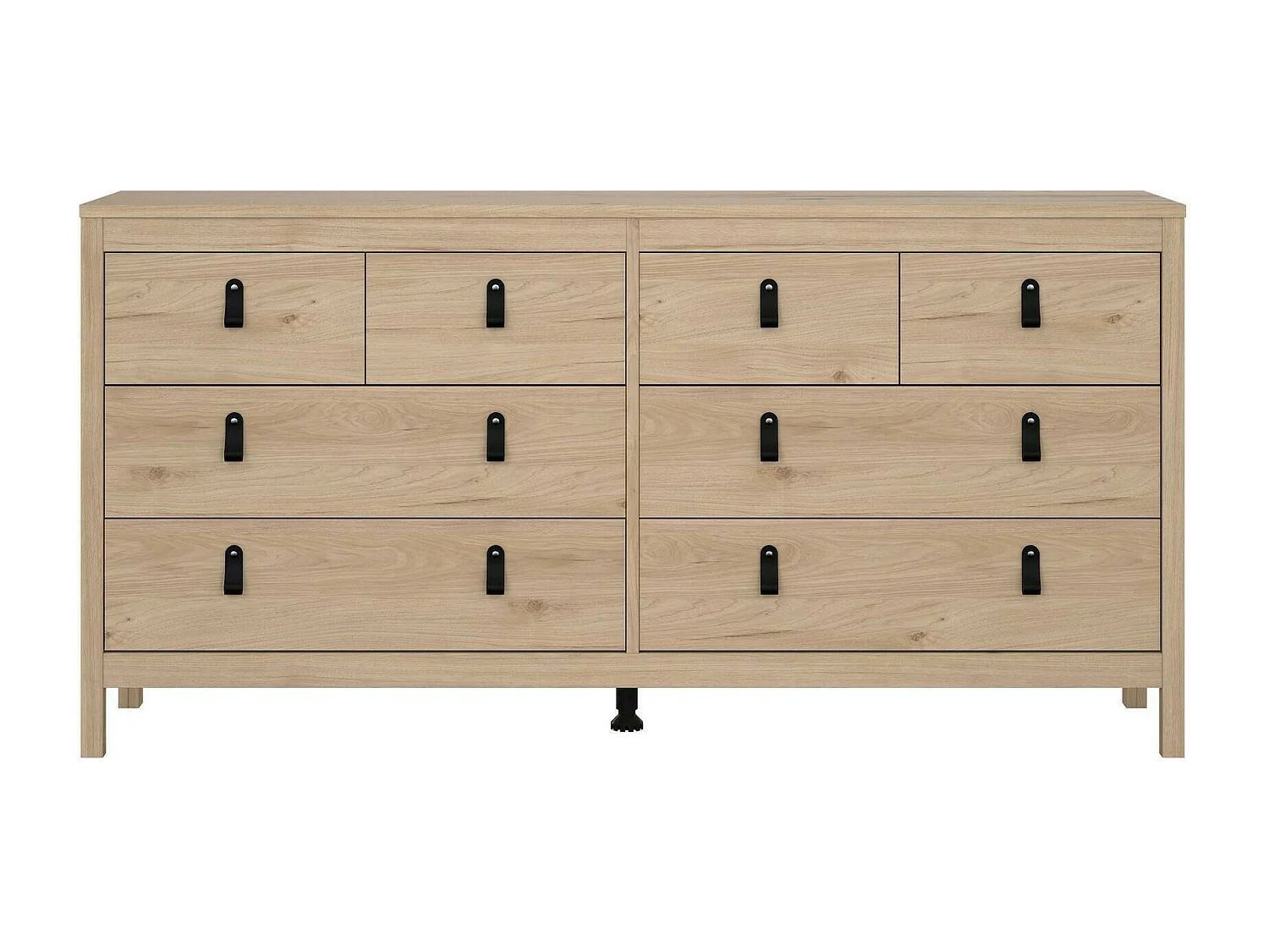 Buffet Dsanton, Buffet du salon, Commode de salon, Garde-manger de cuisine, 160x38 h80 cm, Chêne clair