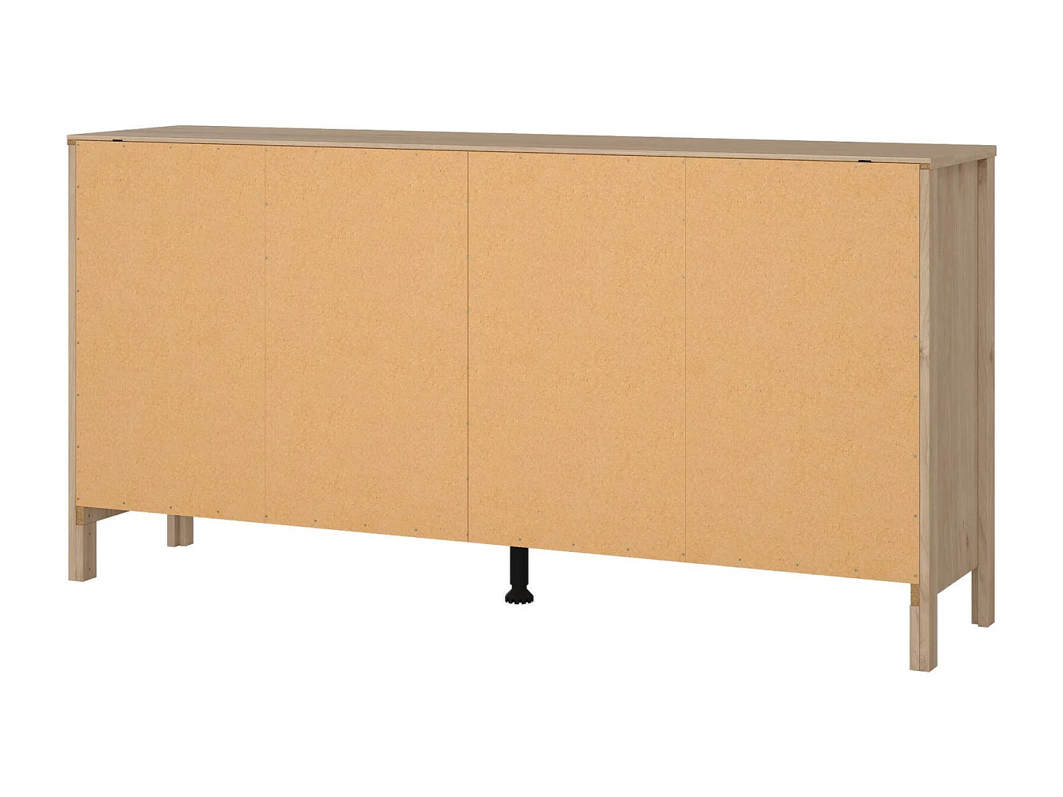 Buffet Dsanton, Buffet du salon, Commode de salon, Garde-manger de cuisine, 160x38 h80 cm, Chêne clair