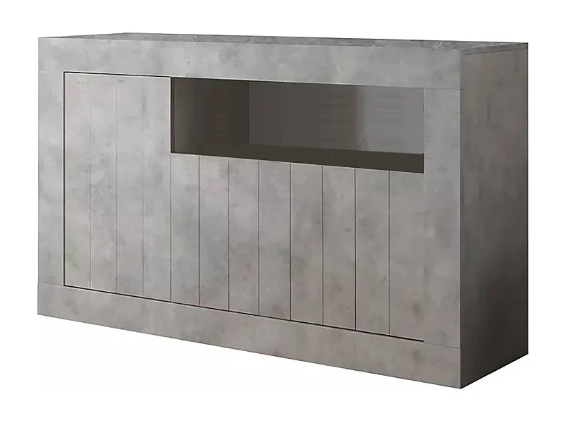 Buffet Diguodal, Buffet du salon, Commode de salon, Garde-manger de cuisine, Made in Italy, 138x42 h86 cm, Ciment