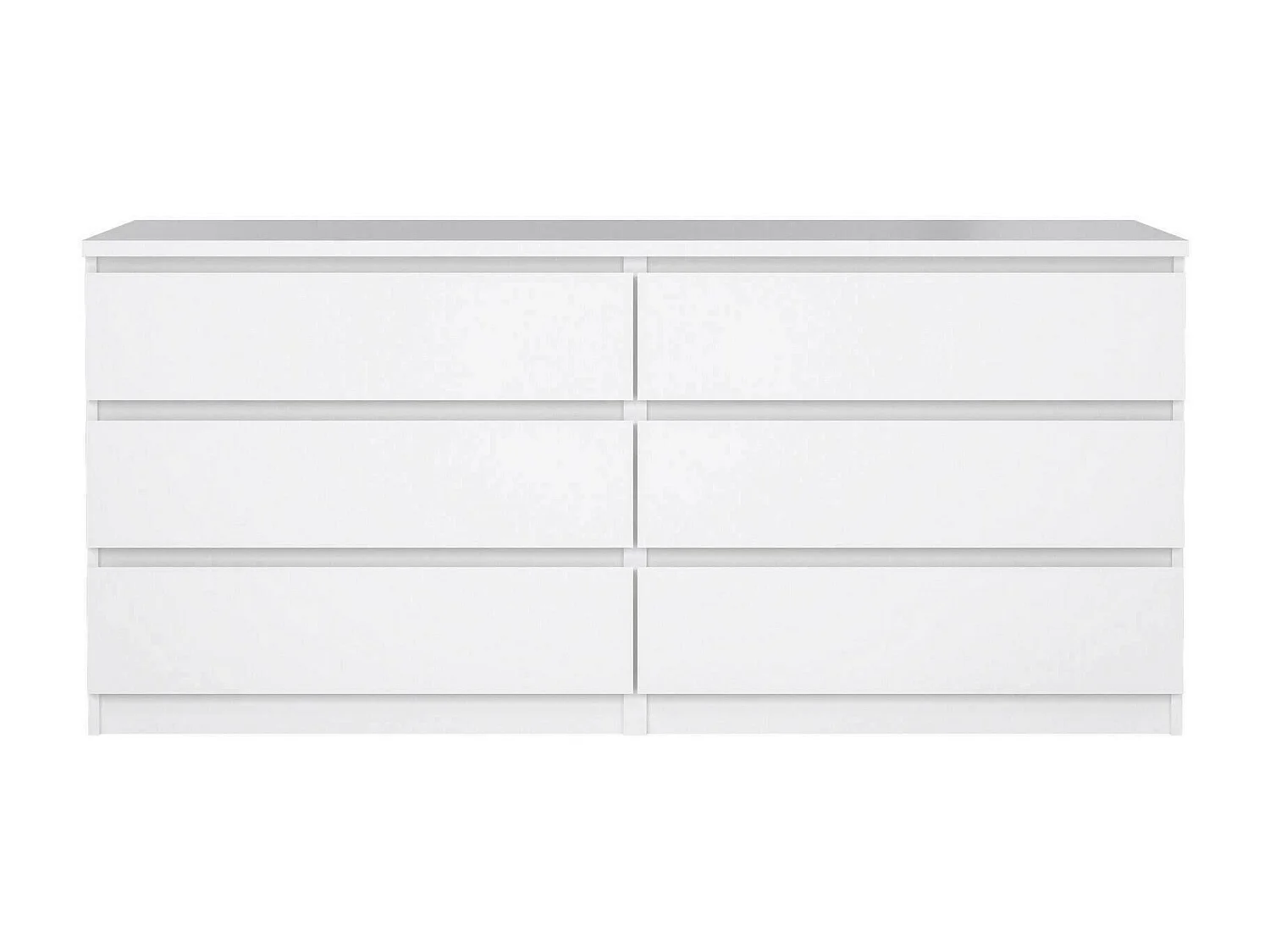 Dsaurin dressoir, Woonkamerbuffet, Woonkamerdressoir, Keukenkast, 154x50 h68 cm, Wit