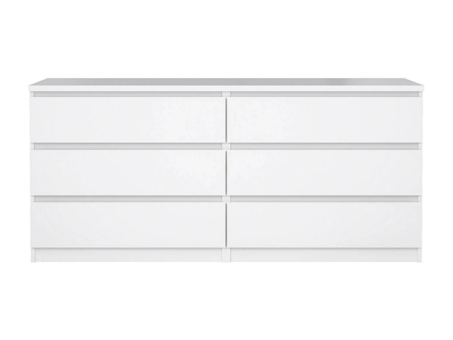 Buffet Dsaurin, Buffet du salon, Commode de salon, Garde-manger de cuisine, 154x50 h68 cm, Blanc