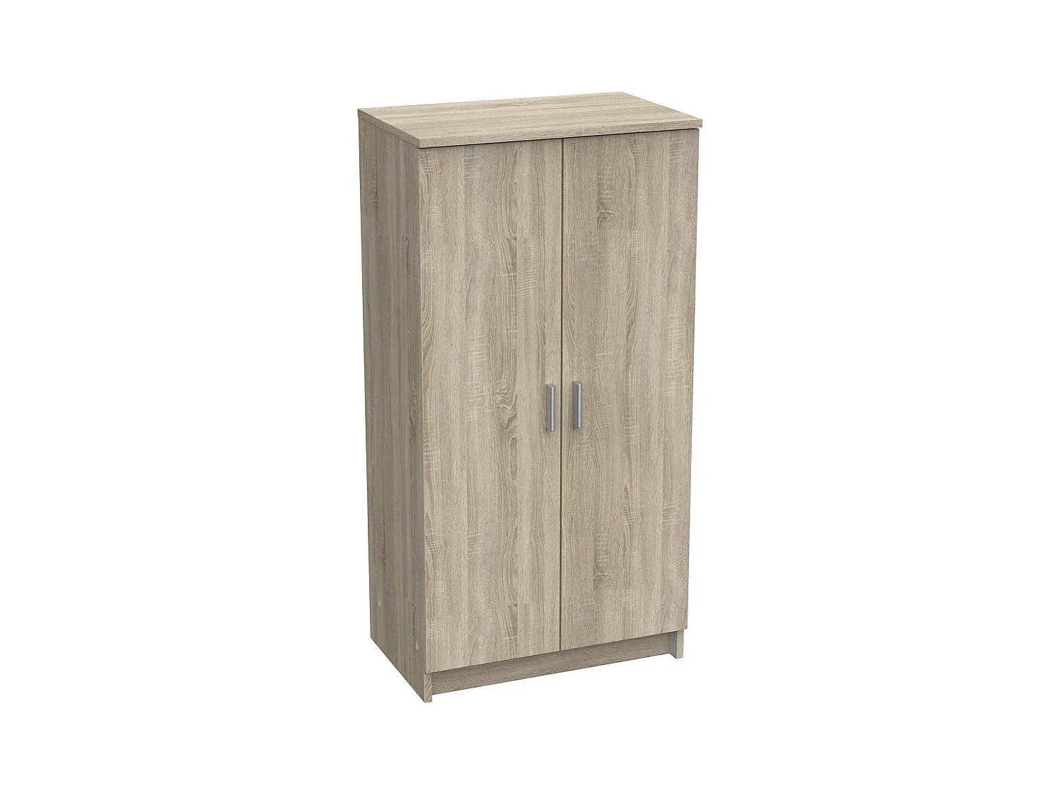Armoire polyvalente à 2 portes Dfische, Meubles multifonctionnels, Casier à chaussures, Support à chaussures pour armoire, 55x35 h108 cm, Chêne clair