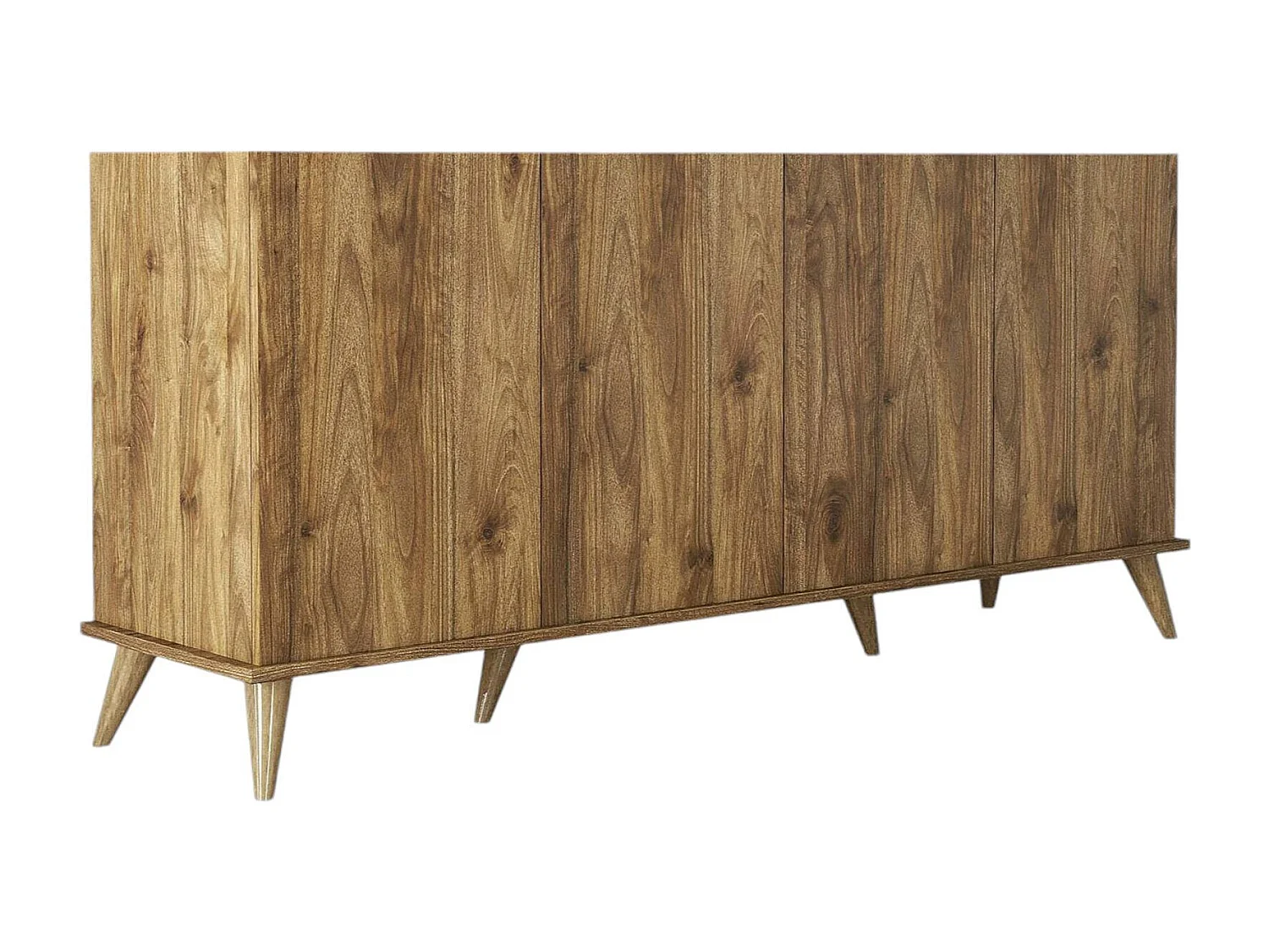 Dmora - Credenza Paine, 180x45 h81 cm, Noce
