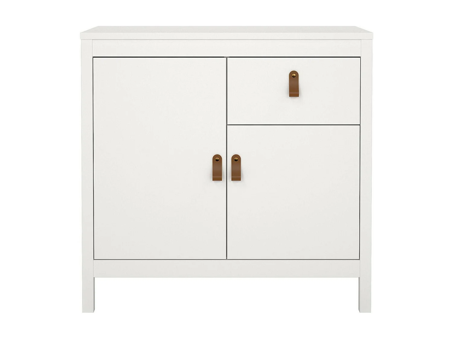 Aparador Dsaracin, Buffet de sala, Aparador de sala, Despensa de cozinha, 82x38 h80 cm, Branco