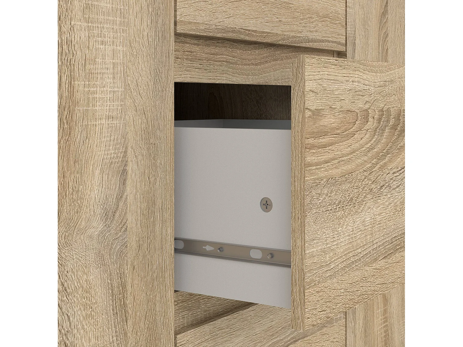 Aparador Dsaltutt, Buffet de sala, Aparador de sala, Despensa de cozinha, 119x40 h84 cm, Carvalho