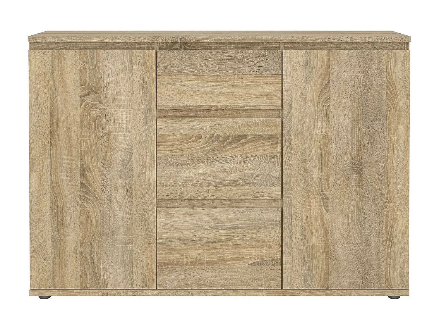 Buffet Dsaltutt, Buffet du salon, Commode de salon, Garde-manger de cuisine, 119x40 h84 cm, Chêne