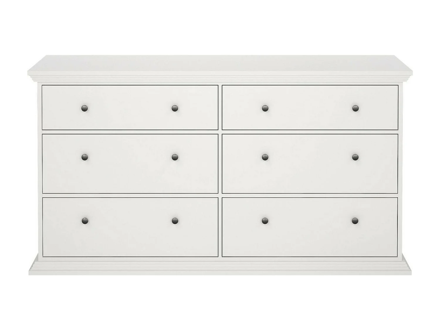 Buffet Dsanson, Buffet du salon, Commode de salon, Garde-manger de cuisine, 163x52 h88 cm, Blanc